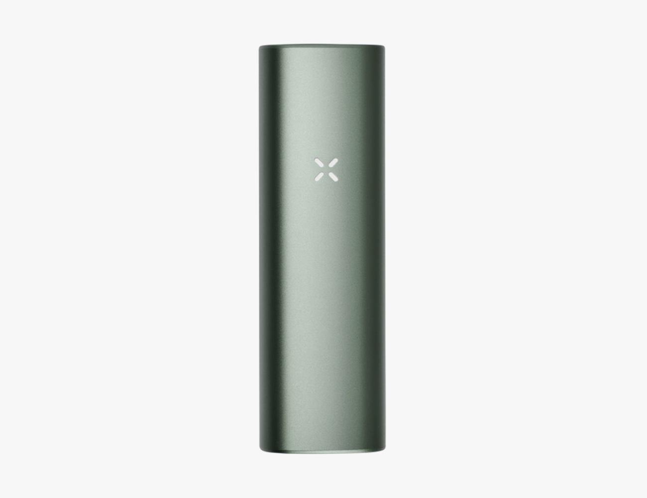 a green pax plus weed vape on a white background