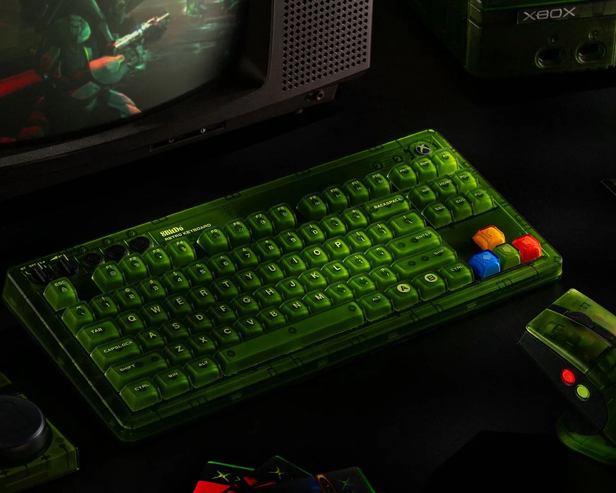 8BitDo Retro 87 Mechanical Keyboard - Xbox Edition