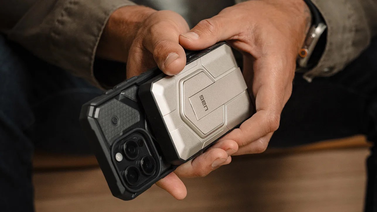 UAG rugged portable battery pack for iPhone