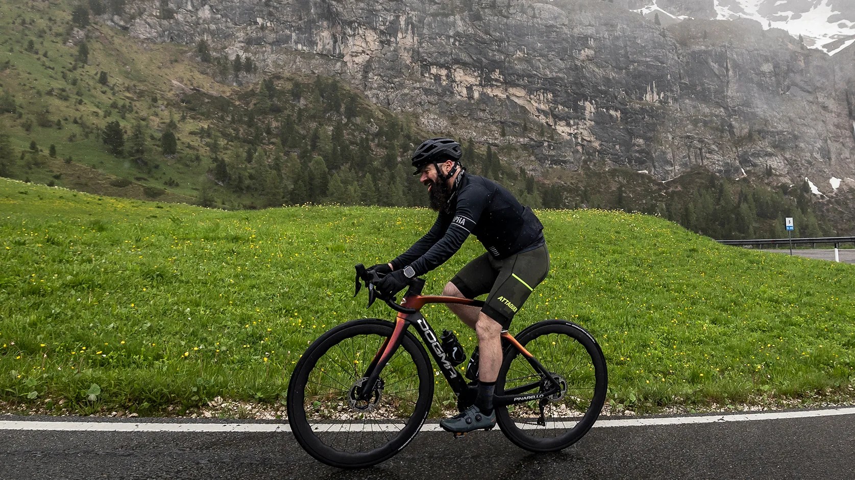 pinarello dogma f dolomites testing