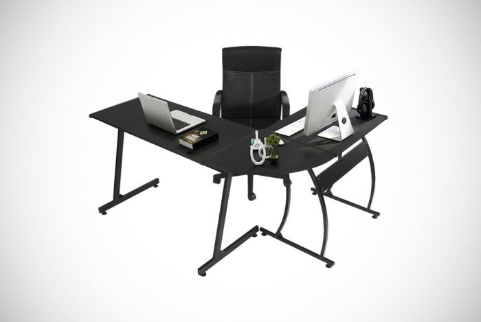 Green Forest L-Shape Corner Gaming Desk