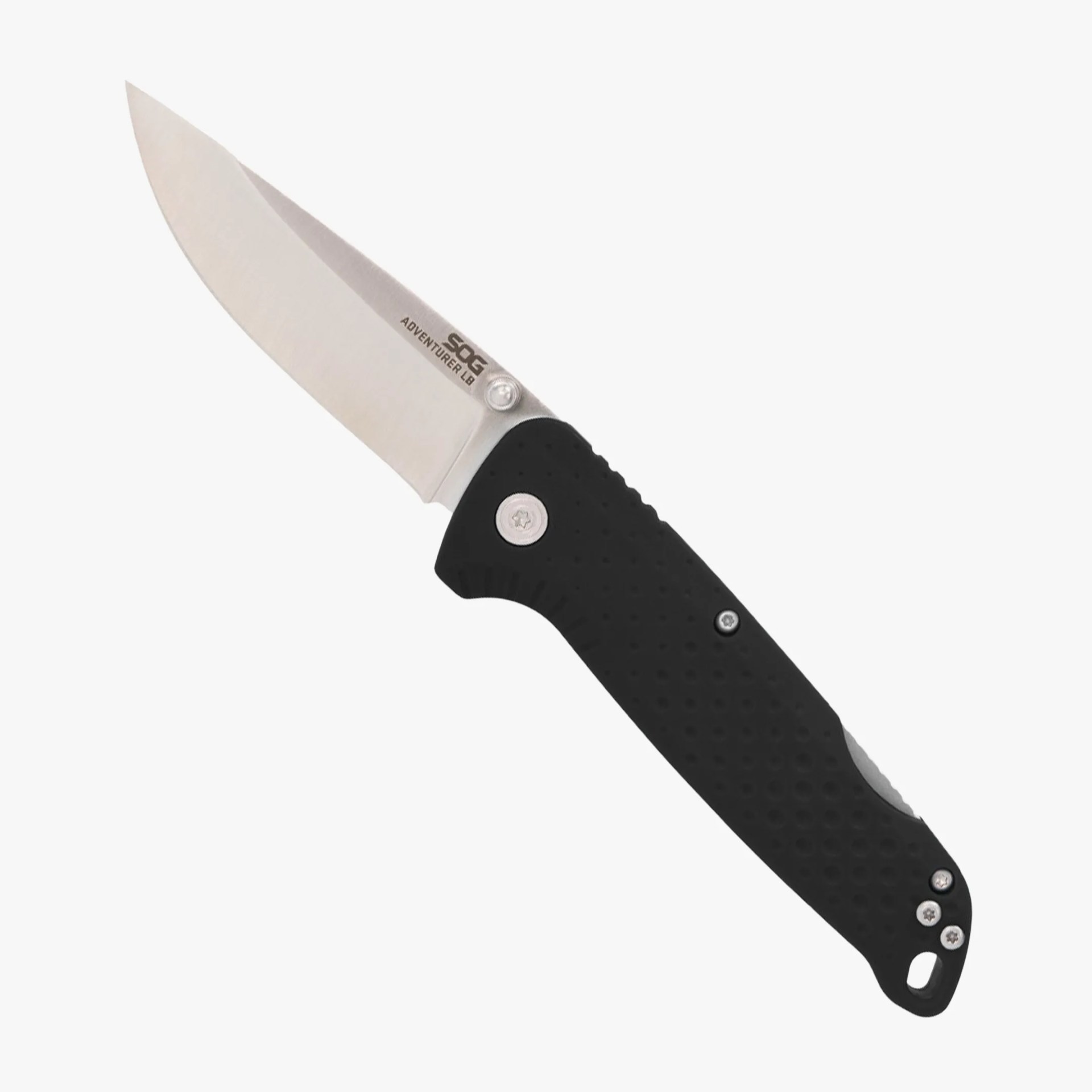 SOG Adventurer LB knife on gray background