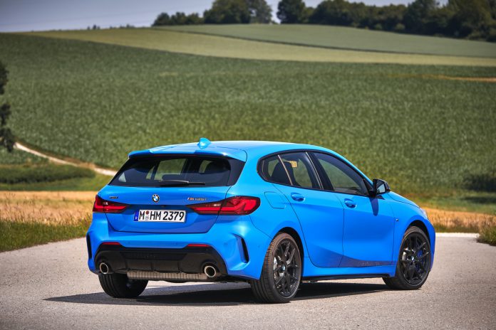 BMW M135i Rear Side View