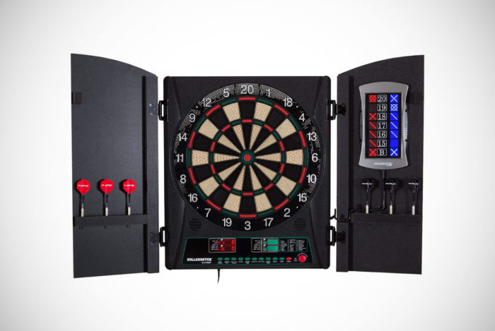 Arachnid Bullshooter Cricket Maxx Electronic Dartboard Cabinet Set