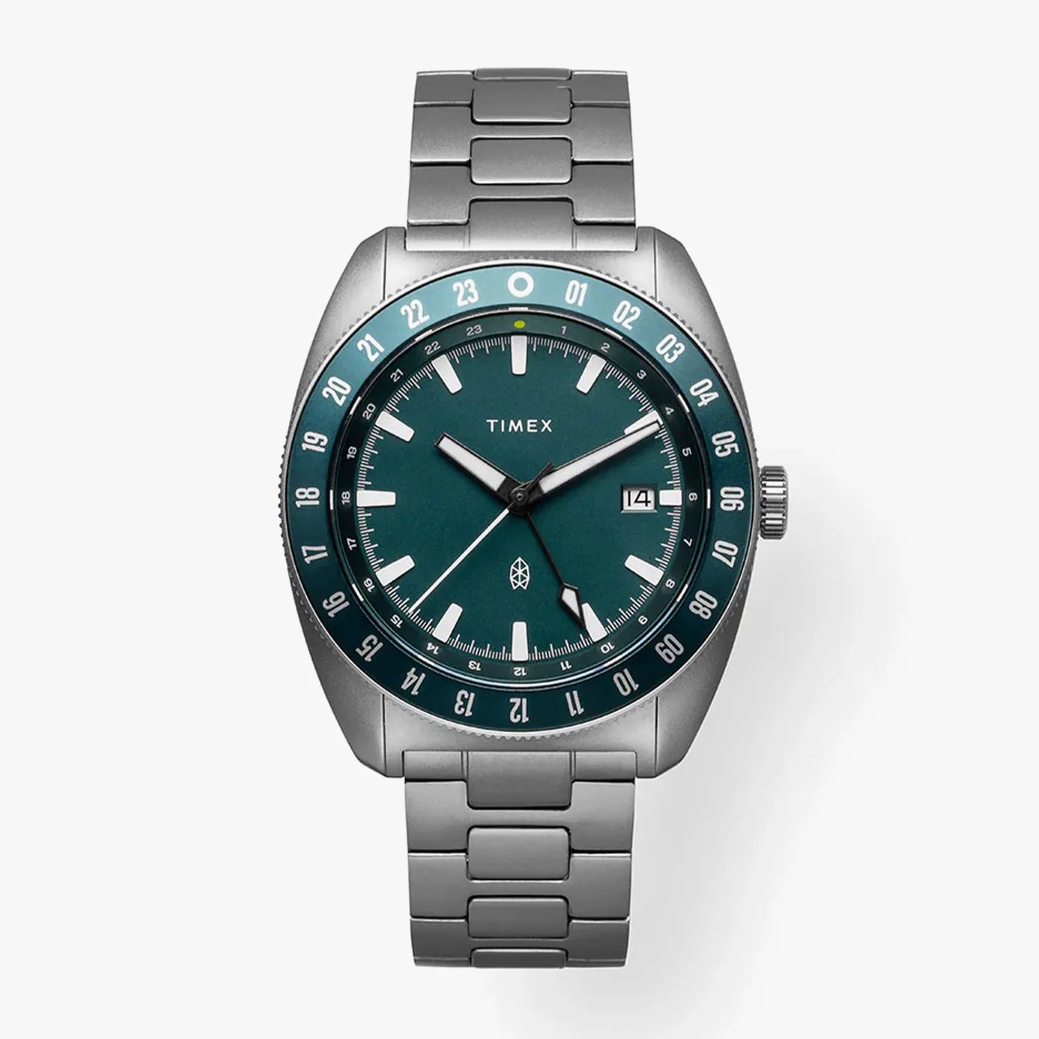 The James Brand x Timex Titanium GMT watch