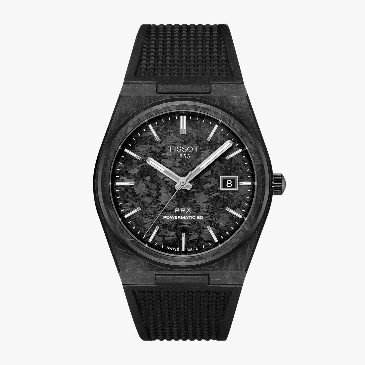 Tissot PRX Powermatic 80 Forged Carbon watch