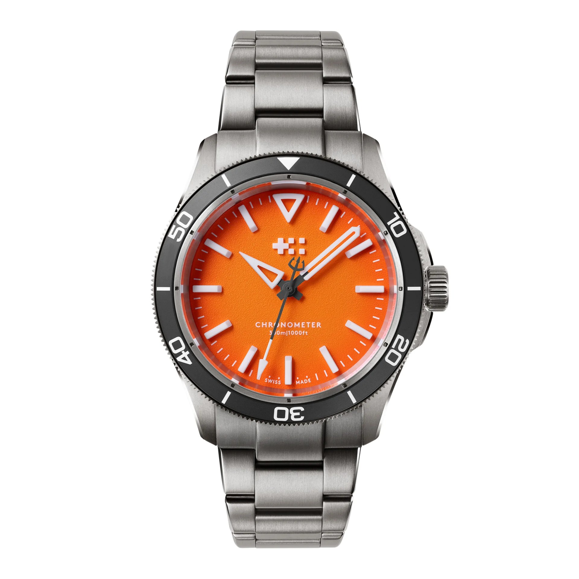 orange christopher ward dive watch